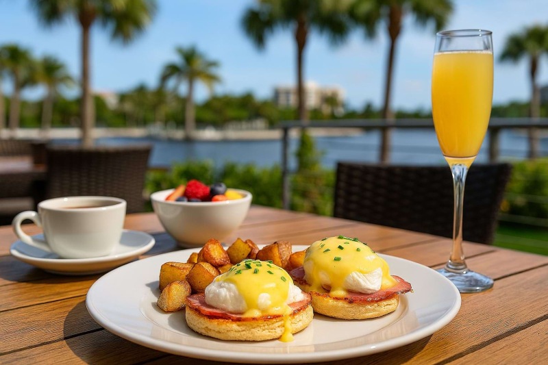 a plate of breakfast
